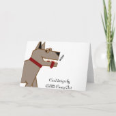 Chien carte d'anniversaire (Dos)
