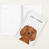 Chien Cavalier King Charles Spaniel Ruby & Titre (Devant avec enveloppe)