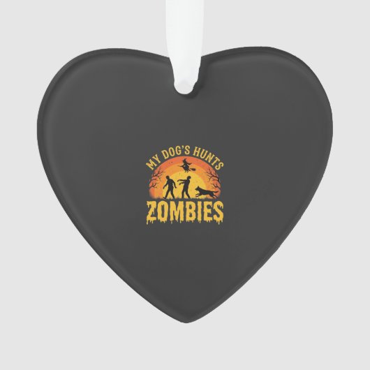 Chien Chasse Les Zombies Design Halloween (devant)