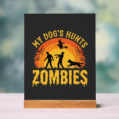 Chien Chasse Les Zombies Design Halloween (Neutre)