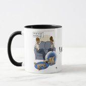 Chien chasse rêve Mug (Gauche)