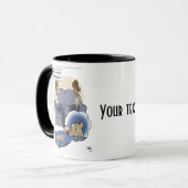 Chien chasse rêve Mug (Devant gauche)