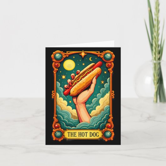 Chien Chaud Carte de Tarot Halloween (Devant)