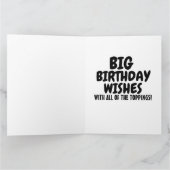 CHIEN CHAUD HOMME drôle CARTE DE SALUT D'ANNIVERSA (Intérieur)