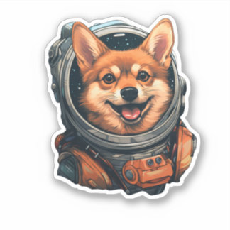 Chien Chien Astro Chien Shiba Inu Sticker