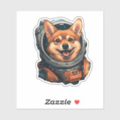 Chien Chien Astro Chien Shiba Inu Sticker (Feuille)