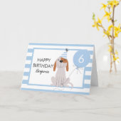 Chien Chien Chien Chien Chien Carte Anniversaire N (Fleur jaune)