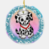 Chien Chien Chien personnalisé ornement infirmière (Dos)