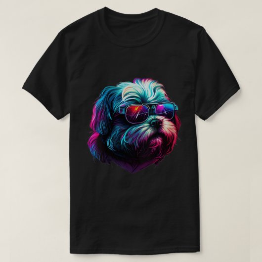 Chien Chih Tzu Chih Tzus Chih Tzus V-Neck T-Shirt (Design devant)