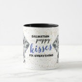 Chien chiot dalmate Kisses Réparez tout Mug (Centre)