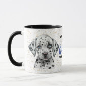 Chien chiot dalmate Kisses Réparez tout Mug (Gauche)