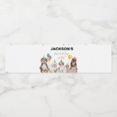 Chien chiot Garçon Anniversaire Étiquette de boute (Étiquettes simples)