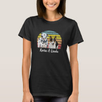 Chien chiot Kevin & Linda Retro Sun T-Shirt