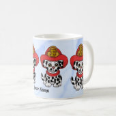 Chien chiot Pompier mugs (Devant droit)