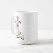 Chien chiot t'aime plus tasse (Devant gauche)