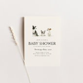 Chien Chiot Thème Baby shower Invitation