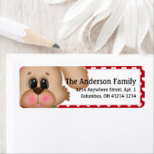 Chien chiot Valentine's Day Étiquettes de adresse  (En situation)