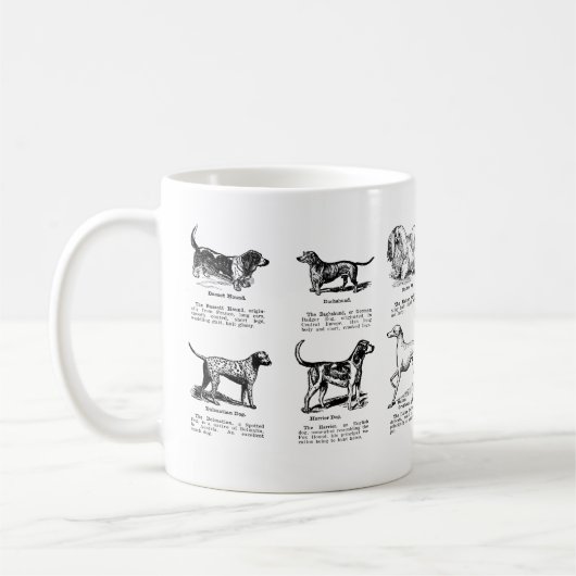 CHIEN CLASSIQUE PAIE DU CAFÉ MUG (Gauche)