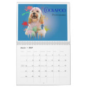 Chien Colorful Splash Art Wall Calendrier 2025 (Mar 2027)