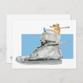 Chien conduisant une chaussure 2 carte postale (Devant / Derrière)
