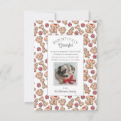 Chien Cookies Puppy's First Christmas Carte de rem (Devant)