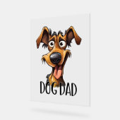 Chien cool Papa mot art (Angle)