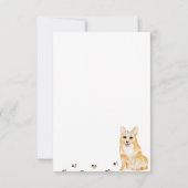 Chien Corgi de bienvenue de réponse de mariage (Dos)