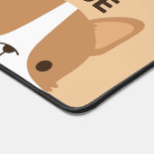 Chien Corgi mignon avec nom personnalisé (Coin)