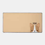Chien Corgi mignon avec nom personnalisé (Recto)