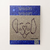 CHIEN COUPÉ FACE PUZZLE (Vertical)