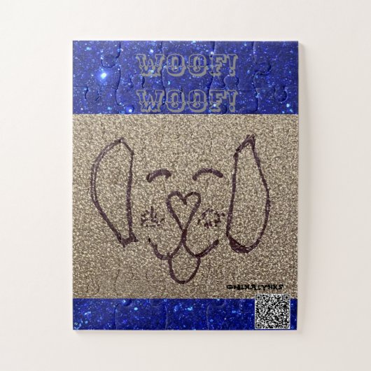 CHIEN COUPÉ FACE PUZZLE (Vertical)