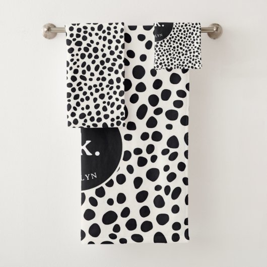 Chien dalmate Abstrait Motif Monogramme (En situation)