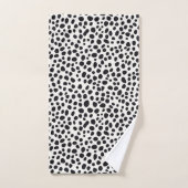 Chien dalmate Abstrait Motif Monogramme (Serviette à main)