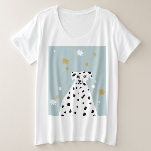Chien dalmate - Illustration Abstraite Art (Design devant)