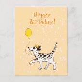 Chien dalmate souhaite un joyeux carte de remercie (Devant)