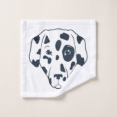 Chien Dalmatien Plan Design Ensemble de serviettes (Gant de toilette)