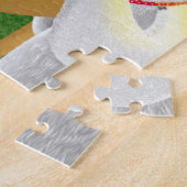 Chien & Dame dans Café Déjeuner Jigsaw Puzzle (Côté)