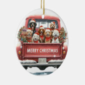 CHIEN DANS CAMION Ornement (Droite)