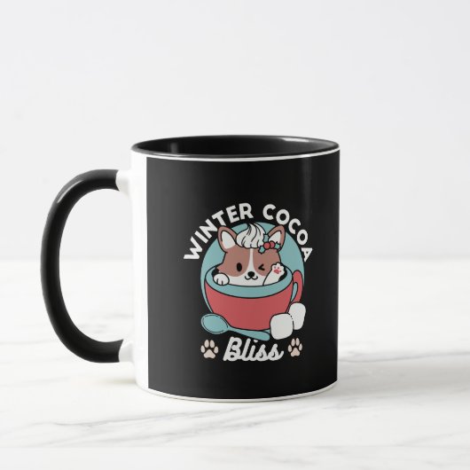 Chien dans la Mug Festive pour Vibes de vacances - (Gauche)