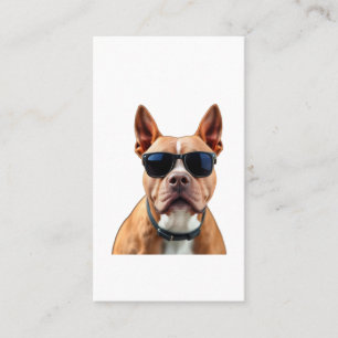 Chien dans Lunettes de soleil Carte de visite