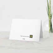 Chien dans une boîte bleue Carte de Noël avec arcs (Dos)