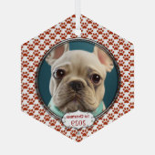 Chien d'argent pince mes premiers ornements de Noë (Verso)