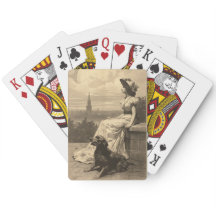 "Chien Days of Summer" Cartes de jeu personnalisée