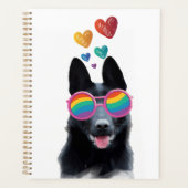 Chien de berger allemand avec la Saint-Valentin co (Devant)