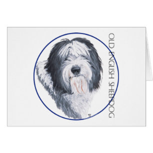Chien de berger anglais antique Rondelle