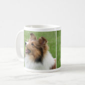 Chien de berger de Shetland sur la tasse (Devant gauche)