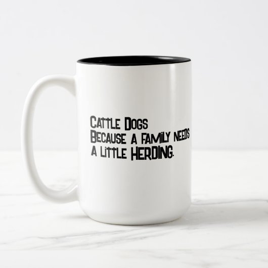 Chien de bétail Héritage de café Mug (Gauche)