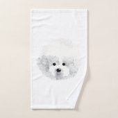 Chien de Bichon Frise (Serviette à main)