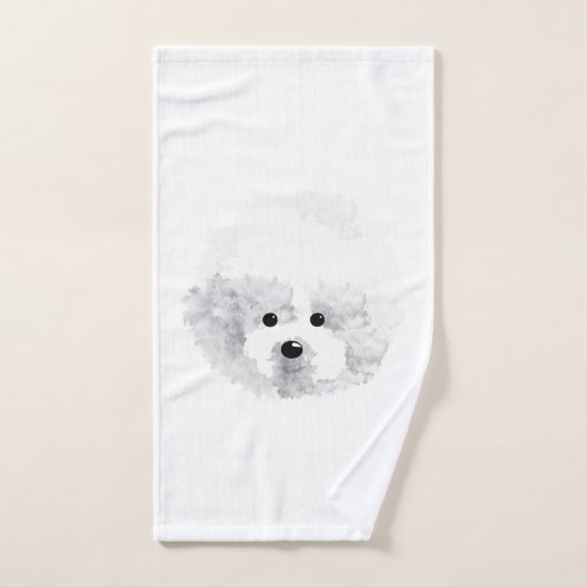 Chien de Bichon Frise (Serviette à main)