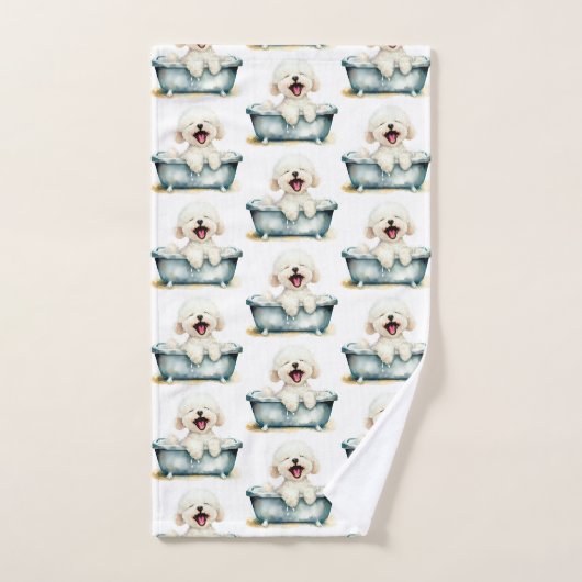 Chien de Bichon Frise (Serviette à main)